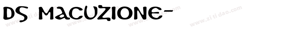 DS Macuzione字体转换